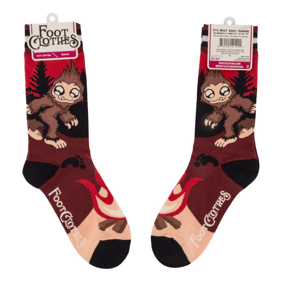 Cute Bigfoot Unisex Crew Socks