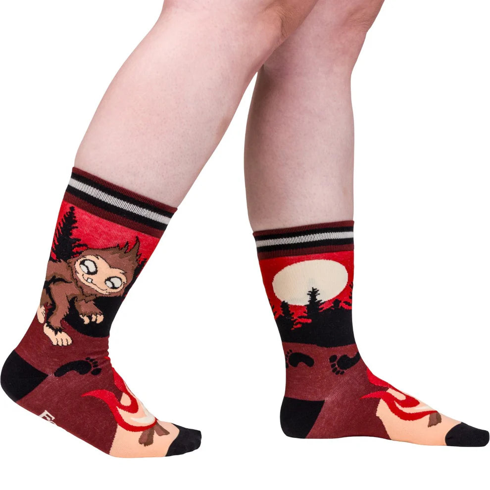 Cute Bigfoot Unisex Crew Socks