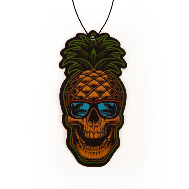 Pineapple Skull Air Freshener